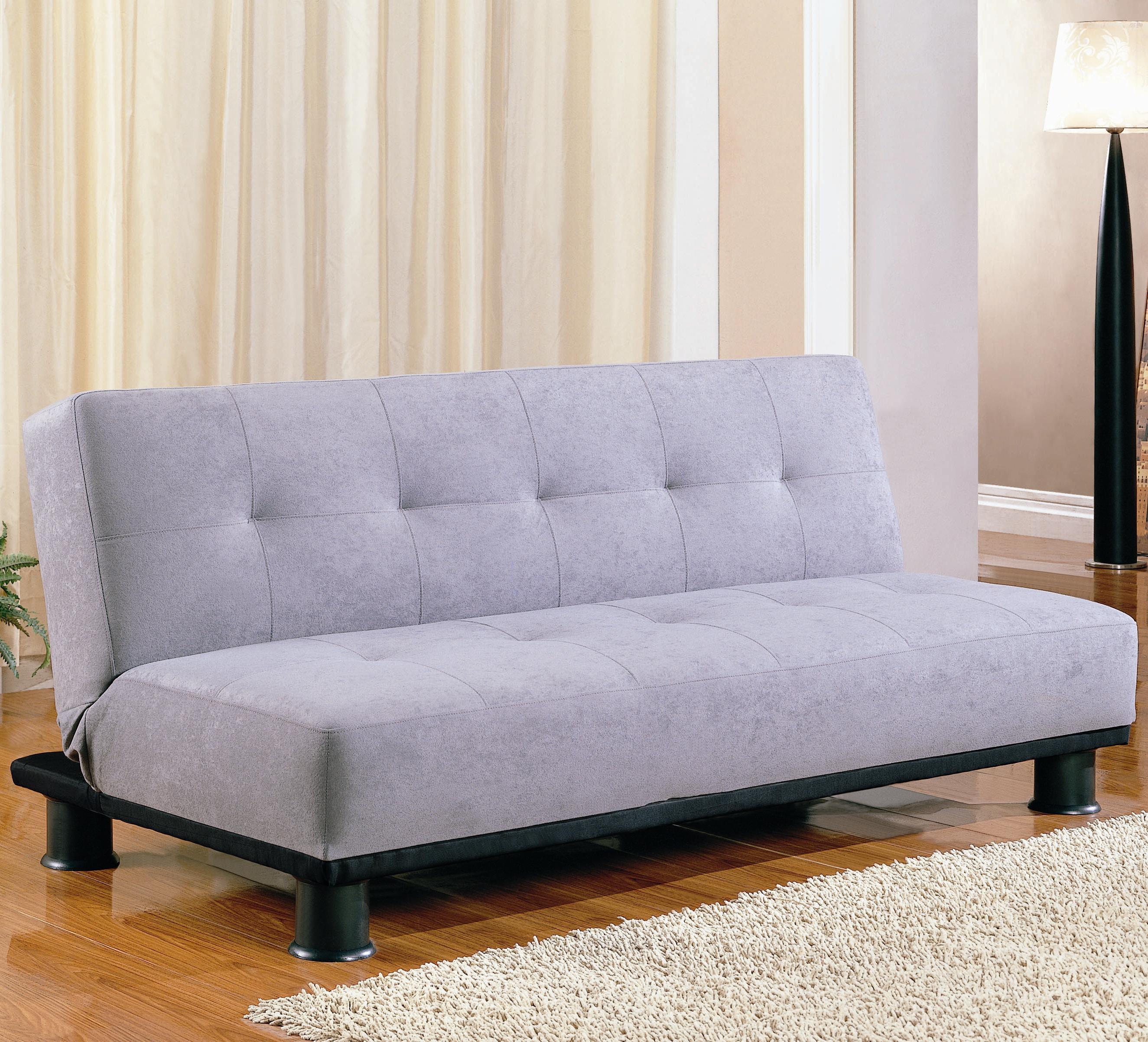 Coaster Sofa Beds and Futons Contemporary Armless Convertible Sofa Bed